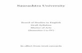 Saurashtra University English 2016.pdf · Syllabus English M. A. Saurashtra University (From 2016) Page 1 of 62 Saurashtra University Proposed Syllabus for Master of Arts in English