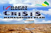 CRISIS MANAGEMENT PLANsanjosewater.gov.ph/.../2016/04/CRISIS-MANAGEMENT-PLAN.pdfaction beyond normal procedures as it threatens human life, safety, health, property or the environment.