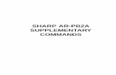 SHARP AR-PB2A SUPPLEMENTARY COMMANDSdiagramas.diagramasde.com/otros/SUPP_COMMANDS.pdf · PJL(Printer Job Language) is a printer control command developed by Hewlett-Packard. General
