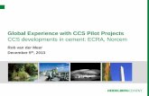 Global Experience with CCS Pilot Projects · A 3 Advanced cooler design IKN A 4 Future oxygen supply Danish Technical University A 5 Experimental verification of sealing potential