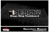 Bingo King Flashboard manual.pdf · Bingo King Flashboard Page 4 FlashboardConnection/ Installation Note: The new style Bingo King flashboards may require a signal adapter to properly