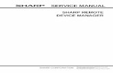 SERVICE MANUAL - American Office Solutionsdrivers.aos-sharp.com/Sharp/SHARP Software/Sharp Device Remote... · 1. Precautions 1.1.Prior approval to use Service Features SRDM 2 administrator
