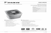 Cooling Capacity : 18,000 - 60,000 BTU/h Energy-Efficient ...shumate.daikincomfort.com/media/pdfs/spec_sheets/SS-DX14SA.pdf · X - AC R-410A V Inverter Voltage Z - HP R-410A 1 - 208/230