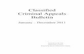 Classified Criminal Appeals Bulletin · 2018-02-05 · Summing-up – Whether act of sexual intercourse and, if so, whether consensual not put during cross-examination of complainant