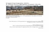 Nepal Earthquake 2015: A Socio-Demographic Impact Study · Office, Nepal, and International Organization for Migration (IOM), Nepal for entrusting us to conduct this study “Nepal