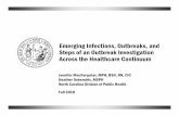 Emerging Infections, Outbreaks, and Steps of an Outbreak ...spice.unc.edu/wp-content/uploads/2018/11/5-EID... · •Mobile resistance elements •>9,000 healthcare-associated infections