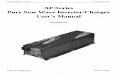 AP Series Pure Sine Wave Inverter/Charger · APC Series Pure Sine Wave Inverter is a combination of an inverter, battery charger and AC auto-transfer switch into one complete system