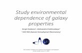 Study environmental dependence of galaxy properties · Star –Galaxy morphology classification index. As a result we get a probability that object with given SED classified as galaxy