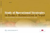 Public Disclosure Authorized Study of ... - All Documentsdocuments.worldbank.org/curated/en/...STUDY OF OPERATIONAL STRATEGIES TO REDUCE MALNUTRITION IN NEPAL ix geographical area