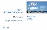 ITU-T STUDY GROUP 16 · multimedia communication Multimedia systems and services TDM legacy and transition to IP systems Media Coding Conferencing Systems ITU-T SG16 Multimedia Telepresence