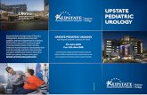 UPSTATE PEDIATRIC UROLOGY · UROLOGY. Upstate Pediatric Urology is part of Upstate’s . Urology Team. Our physicians have both academic and clinical appointments at Upstate Medical