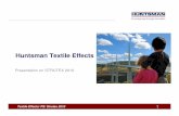 Huntsman Textile Effects - Fakulta textilní Technické ... · Huntsman Textile Effects Presentation on STRUTEX 2010. Textile Effects/ PS/ Strutex 2010 2 ... Woven Functional Fabrics