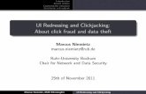 UI Redressing and Clickjacking: About click fraud and data theftindex-of.co.uk/Clickjacking/uiredressingandclickjackingaboutclickfraud... · UI Redressing and Clickjacking: About
