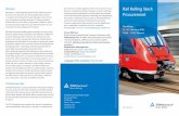 Flyer Rail Rolling Stock Procurement - TÜV Rheinland · 2020-02-14 · of all the important aspects of rail rolling stock procurement, in order to sup-port the participants in their