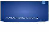 CaTS Annual Service Survey Customer...The CaTS team is very customer service focused. They do a fabulous job at deploying lockdown browsers and exam specific shortcuts to the needed