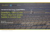International Solar Energy Society Webinar …...International Solar Energy Society Webinar Quantifying Gains in Solar Project Value from Quality Satellite & Ground Data May 23, 2017