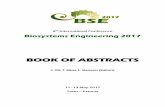BOOK OF ABSTRACTS · 8 th International Conference Biosystems Engineering 201 7 BOOK OF ABSTRACTS J. Olt , T. Kikas , L. Meneses (Editors) 1 1 ² 13 May 201 7 Tartu ² Estonia