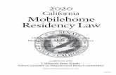2020 California Mobilehome Residency Law (MRL)...2020 California Mobilehome Residency Law ii Civil Code 798.38 No Lien/Security Interest Except by Mutual Agreement 12 Civil Code 798.39