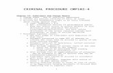 CRIMINAL PROCEDURE CMP102-4 · Web viewPrinciple of autrefois acquit: If accused had been convicted/acquitted of offence X and the prosecutor thereafter charges him with the offence