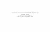 Applied Econometrics using MATLAB - Boston College · Applied Econometrics using MATLAB James P. LeSage Department of Economics University of Toledo CIRCULATED FOR REVIEW ... Toolboxes