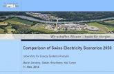 Comparison of Swiss Electricity Scenarios 2050...11. Nov. 2014 Comparison of Swiss Electricity Scenarios 2050 Laboratory for Energy Systems Analysis Martin Densing, Stefan Hirschberg,