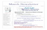 AIChE Chicago Section March Newsletter...On the sun to electricity front, we will present highlights of our research on thin film solar cells via nanocrystal ink based route. We will