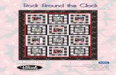 Rock Around the Clock - Amazon Web Services · Rock Around the Clock Quilt 2 Cutting Instructions Please note: all strips are cut across the width of fabric (WOF) from selvage to