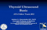 Thyroid Ultrasound BasicThyroid Ultrasound Basic ATA Fellow Track 2013 LABioMed Andrew G. Gianoukakis MD, FACE Associate Professor of Medicine UCLA School of Medicine Los Angeles Biomedical
