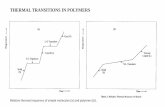 THERMAL TRANSITIONS IN POLYMERS - Home - Introduction to Polymer …mse405.cankaya.edu.tr/uploads/files/thermal... · 2017-11-30 · THERMAL TRANSITIONS IN POLYMERS The Melting Temperature
