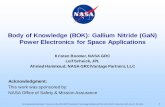 2019 NEPP ETW: Body of Knowledge (BOK): Gallium Nitride ... · Power Electronics for Space Applications Kristen Boomer, NASA GRC Leif Scheick, JPL. Ahmad Hammoud, NASA GRC/Vantage