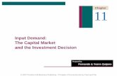 Input Demand: The Capital Market and the Investment Decisionocw.upj.ac.id/files/Slide-MGT101-Slide11.pdf · Input Demand: The Capital Market and the Investment Decision . rket on