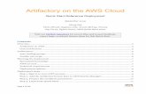 JFrog Artifactory on the AWS Cloud · 2019-09-27 · Amazon Web Services – Artifactory on the AWS Cloud September 2019 Page 6 of 29 – Two Amazon EC2 Auto Scaling groups, one for