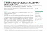 Comprehensive systematic review summary: Disease-modifying ... · SPECIAL ARTICLE Comprehensive systematic review summary: Disease-modifying therapies for adults with multiple sclerosis