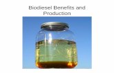 Biodiesel Benefits and Productiondls.virginia.gov/GROUPS/cec/080708/biodiesel.pdfBiodiesel Production Possibilities • Using the rough guideline that a pound of oil or fat will give