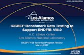ICSBEP Benchmark Data Testing to Support ENDF/B-VIIIThese latest NJOY versions eliminated a subtle but important mis-conception with respect to the Doppler broadening energy range.