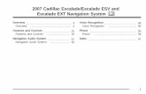 2007 Cadillac Escalade/Escalade ESV and Escalade …2007 Cadillac Escalade/Escalade ESV and Escalade EXT Navigation System M 1 GENERAL MOTORS, GM, the GM Emblem, CADILLAC, the CADILLAC