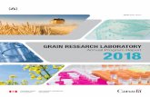 GRAIN RESEARCH LABORATORY · Research related to technology evaluates and develops methods used to assess the quality and safety of Canadian grain. h Bread and Durum Wheat Research