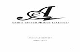 AMBA ENTERPRISES LIMITEDambaltd.com/image/catalog/pdf_files/Annual_Report_FINAL_COPY.pdf · Annual Report 2018 – 19 Amba Enterprises Limited 3 NOTICE Notice is hereby given that