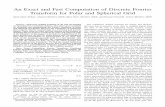 An Exact and Fast Computation of Discrete Fourier ... · 1 An Exact and Fast Computation of Discrete Fourier Transform for Polar and Spherical Grid Syed Alam Abbas , Student Member,