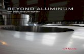 i BEYOND ALUMINUM - Aleris · support our business. It’s this mindset that led us to the theme of this, our first, sustainability report – Beyond Aluminum. Our sustainability