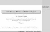 SFWR ENG 3A04: Software Design II · A distributed system is a collection of computers connected through a communication network Data is distributed Software is distributed Users