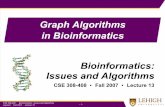 Graph Algorithms in Bioinformatics Bioinformatics: Issues ...lopresti/Courses/2007-08/CSE308-408/Lectures... · CSE 308-408 · Bioinformatics: Issues and Algorithms Lopresti · Fall