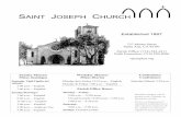 SAINT JOSEPH CHURCHstjosephsa.org/wp-content/uploads/2012/12/30780912w.pdf · Rosa Maria Mayorga Director of Faith Formation (714) 550-8096 rmayorga@stjosephsa.org Margaret Tapper