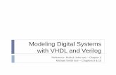 Modeling Digital Systems with VHDL and Veriloguguin/teaching/E4200_Fall_2019/lecture-slides/Lecture-1... · Modeling Digital Systems with VHDL and Verilog Reference: Roth & John text