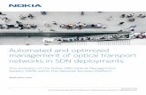 Automated and optimized management of optical transport ... · Automated and optimized management of optical transport networks in SDN deployments management and control platforms,