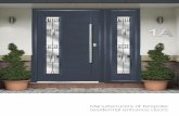 Manufacturers of bespoke residential entrance doors...The Sapphire Door The Sapphire Colour Range Unlimited Colour Options Available in a range of 7 standard external colours. White
