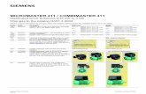 MICROMASTER 411 / COMBIMASTER 411 · MICROMASTER 411/COMBIMASTER 411 1 Applications The MICROMASTER 411/COMBIMASTER 411 products are ide-ally suited to decentralized drive applications