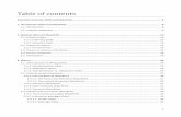 Table of contents · 1 Table of contents Executive Summary (Mai and Maj-Britt).....6