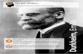 The IG Thinkers - NCCA · DURKHEIM (1858 to 1917) Durkheim in ontext Emile Durkheim is widely regarded as the father of sociology. Educated as a philosopher, later an academic of