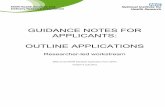GUIDANCE NOTES FOR APPLICANTS: OUTLINE APPLICATIONS · Standard Application Form (Outline) Guidance Notes: March 2012 Page 2 of 21 Introduction The Health Services and Delivery Research